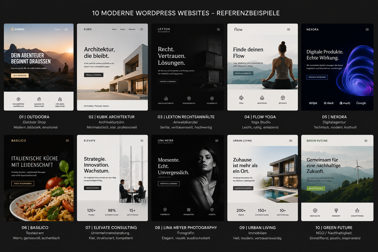 Auszug Webprojekte digitalfox